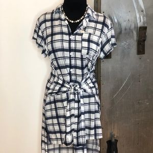 Tie front dress